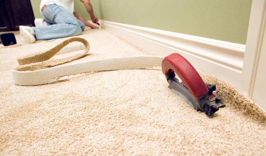 Trim The Excess Edges of the Carpet