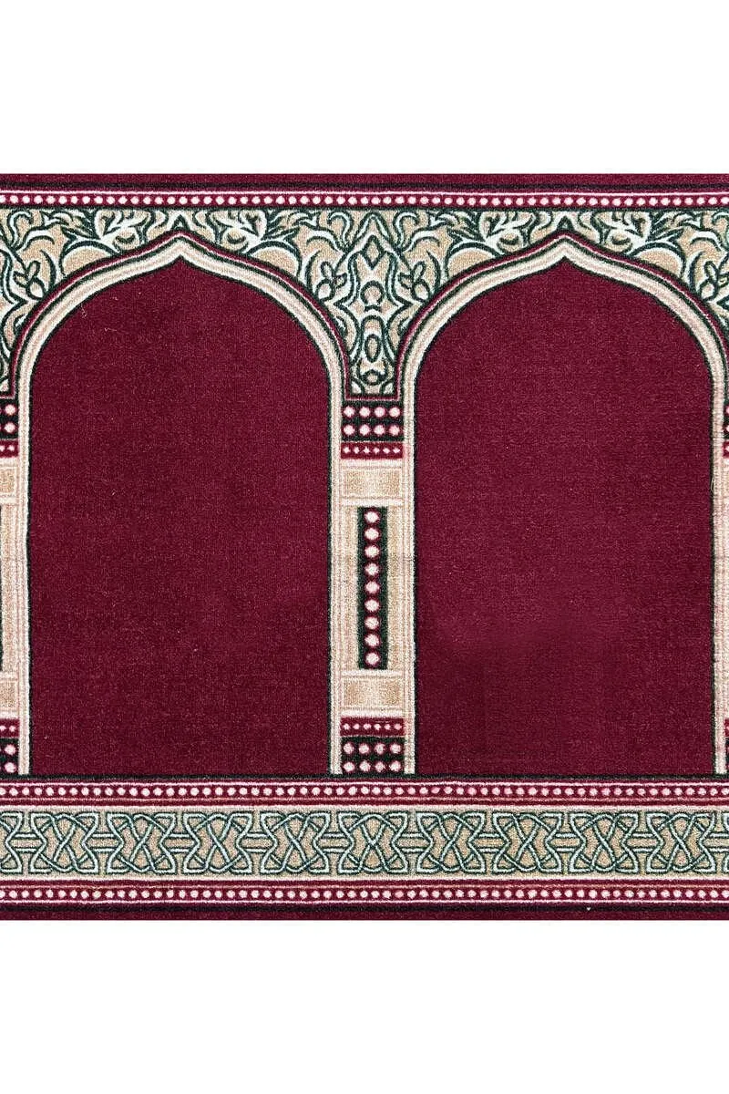 Harmain Maroon Masjid Saf Carpet 3 Harmain Maroon Masjid Saf Carpet