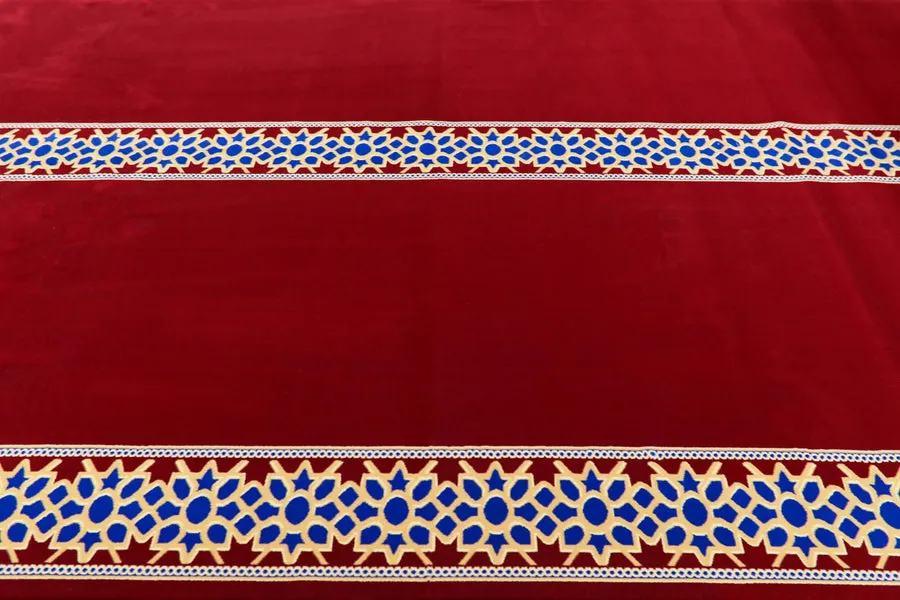 Maryam Deep Red Masjid Carpet 2 Maryam Deep Red Masjid Carpet